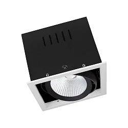 LED Einbaustrahler SPOT MULTI 1x30W 4000K FL WT/BK
