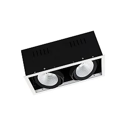 LED Einbaustrahler SPOT MULTI 2x30W 3000K FL WT/BK