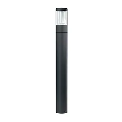 LED Pollerleuchte ENDURA® STYLE LANTERN MODERN, IP44, 12W 3000K 610lm, dunkelgrau / klar, 90cm