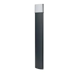 LED Pollerleuchte ENDURA® STYLE ELLIPSE, IP44, 12.5W 3000K 950lm 2x 122°, dunkelgrau / opal, 90cm