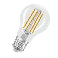 LED Birnen-Filamentlampe CLASSIC A60 GLOWdim, E27, 7W 2200-2700K 806lm 320°, dim-to-warm, klar