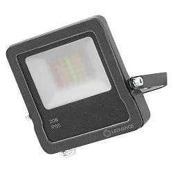 Outdoor LED Strahler SMART+ MULTICOLOR RGB+W, IP65 IK05, mit Montagebügel, 20W RGB+3000K 1600lm 100°
