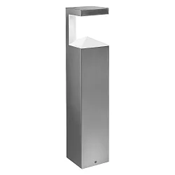 Outdoor LED Sockelleuchte ENDURA STYLE PYRAMID POST, 50cm, IP44, 9W 3000K 600lm 90°, Edelstahloptik / PMMA matt-klar