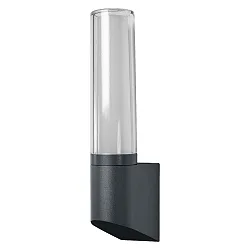 LED Außenwandleuchte ENDURA STYLE FLARE FLARE WALL, IP44, 7W 3000K 470lm 230°, Alu dunkelgrau / PC klar