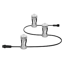 Erweiterungs-Set für Outdoor LED Boden-Lichtenkette ENDURA GARDEN DOT, 3-flammig, IP65, 2.1W 3000K 160lm 33°