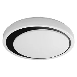 LED Aufbauleuchte SMART + WIFI ORBIS MOON, IP20, Ø 38cm, 34W 3000-6500K (Tunable White) 2000lm 145°, schwarz
