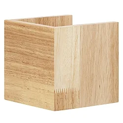 wall luminaire SMART+ ORBIS WOOD 110X110MM TW short, tunable white, controllable via WLAN / WIFI IP20, dimmable
