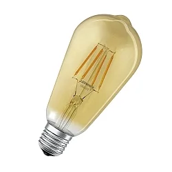 LED Filament SMART+ EDISON DIM GD, 230V, E27, 6W 2400K 680lm 300°, dimmbar, Goldklar klar