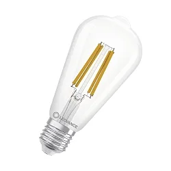 LED Filamentlampe CLASSIC EDISON ENERGY EFFICIENCY A S 3.8W 830 FIL CL Birnenform E27