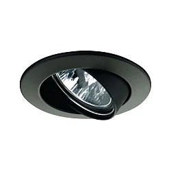 Einbauleuchte PREMIUM LINE, Ø 8.3cm, 12V, GU5.3 max. 50W (exkl.), schwenkbar, schwarz