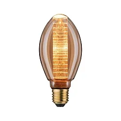 Dekoratives LED Filament B75 INNER GLOW RING, E27, 4W 1800K 200lm, Goldglas