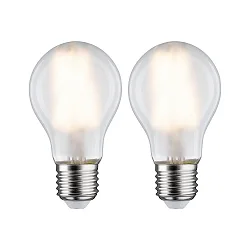 2er-Set LED Filament Standardform A60, 230V, E27, 7W 2700K 806lm, matt