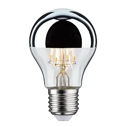LED Filament Kopfspiegel-Birne A60 NonDim, 230V, E27, 4.8W 2700K 580lm, Silber