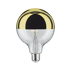 LED Deko-Globe G125 Kopfspiegel GOLD, 230V, E27, 6.5W 2700K  600lm, dimmbar, klar