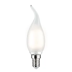 LED Filament Kerze Windstoß, 230V, E14, 2.6W 2700K 250lm, nicht dimmbar, satin