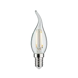 LED Filament Kerze Windstoß, 230V, E14, 2.8W 2700K 250lm, dimmbar, klar