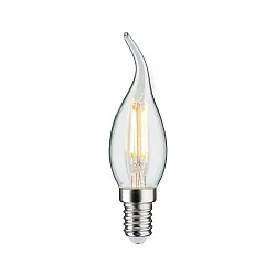 LED Filament Kerze Windstoß, 230V, E14, 4.8W 2700K 470lm, dimmbar, klar