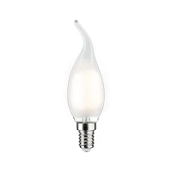LED Filament Kerze Windstoß, 230V, E14, 4.8W 2700K 470lm, dimmbar, satin