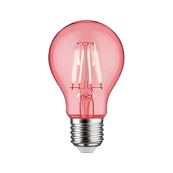 LED Deko-Filament Birne ROT NonDim, 230V, E27, 1.3W 1000K 40lm, Glas klar