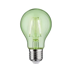 LED Deko-Filament Birne GRÜN NonDim, 230V, E27, 1W 4900K 170lm, Glas klar