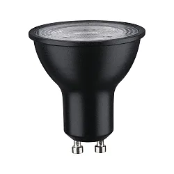 LED Reflektorlampe, 230V, GU10, 7W 2700K 460lm 900cd 36°, dimmbar, Schwarz matt