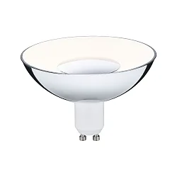 LED Reflektorlampe Edition Special, Ø 10cm, innenverspiegelt, 230V, GU10, 4.9W 3000K 360lm, 3step dimmbar, Weiß / Silber