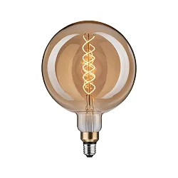 LED Filament BIG GLOBE, Doppel-Spiral, Ø 20cm, 230V, E27, 7W 1800K 400lm, dimmbar, Gold