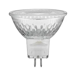 LED Stiftsockel-Reflektorlampe KLS JUWEL, Ø 5.1cm, 12V, GU5.3, 3W 2700K 230lm 520cd 38°, dimmbar, Silber