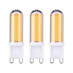 LED Stiftsockel Glas G9, 4,6W, 2700K, 470lm, 3er Pack klar