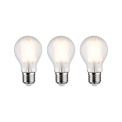 LED Filamentlampe Birnenform, E27, 9W, 2700K, 1055lm, 3er Pack, matt