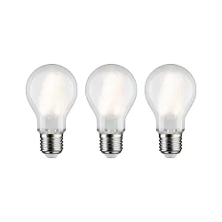 LED Filamentlampe Birnenform, E27, 9W, 4000K, 1055lm, 3er Pack, matt