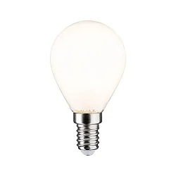 LED Filamentlampe Tropfen, E14, 4,5W, 2700K, 470lm, dimmbar, opal