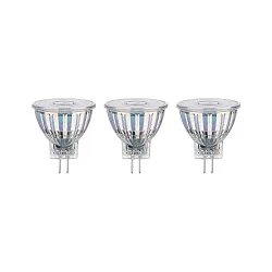 LED Glasreflektorlampe GU4, 36°, 3er Pack, 4,2W, 12V, 2700K, 345lm