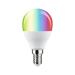 LED Smart Home Leuchtmittel ZigBee RGBW Tropfen, E14, 230V, 5W, 2200-6500K, 470lm, dimmbar, matt
