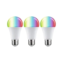 LED Smart Home Leuchtmittel ZigBee RGBW AGL, 3er Pack, E27, 230V, 11W, 2200-6500K, 1055lm, dimmbar, matt