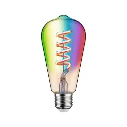 LED Smart Home Filamentlampe ZigBee ST64, RGBW, E27, 230V, 6,3W, 2200-6500K, 470lm, dimmbar, gold