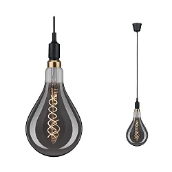 Pendelleuchte NEORDIC KETIL, 1-flammig, E27 max. 20W, Schwarz