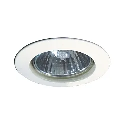 Recessed luminaire PREMIUM LINE, round, 230V, GU10, 51mm, white/aluminum