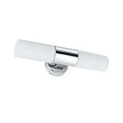 Spiegelleuchte LENIA, IP44, 2x E14 max. 20W, 230V, Chrom/Opal