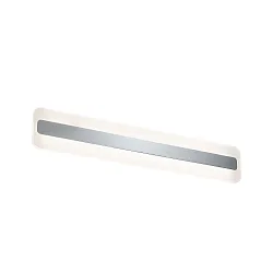 LED Spiegelleuchte LUKIDA, IP44, 60cm, 230V, 9W 3000K 650lm, Chrom/weiß