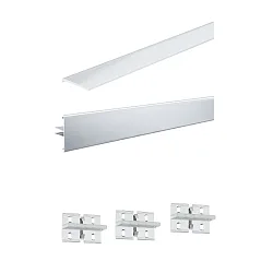 MaxLED / Your LED Strip Duo Alu-Profil Set, 200cm, inkl. Seiten-Diffusoren, Alu eloxiert