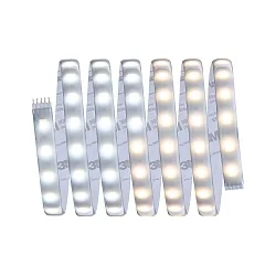 LED Strip MaxLED 500 Tunable White, IP44 „Protection Cover“, 24V DC, 16W 2700-6500K, 250cm, dimmbar, Silber