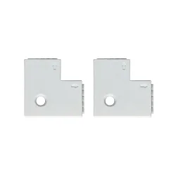 Zubehör für MAX LED STRIPE Eckverbinder 90°, 4er-Set, weiß, inkl. 8 Steckverbinder