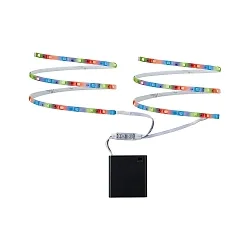Batterie-LED Strip MOBIL STRIPE, 9V (4xAA), 1.2W, RGBW, mit Klett-Batteriefach, 2x 80cm