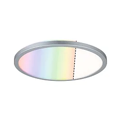 LED Panel ATRIA RGBW, 230V, mit Backlight und FB, Ø 29.3cm, 12W 1400lm, Chrom matt