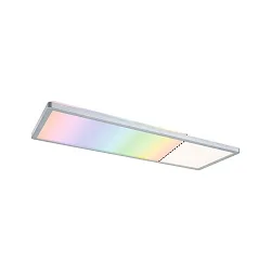 LED Panel ATRIA RGBW, 230V, mit Backlight und FB, 58x20cm, 20W 200lm, Chrom matt