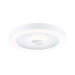 wall and ceiling luminaire VOLEA Ø 40CM direct / indirect IP44, silver, white dimmable