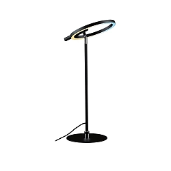 LED Schreibtisch-Leuchte ODILA, 10.4W 2700-6500K (Tunable White) 650lm, verstellbar, mit Touch-Dimmer, schwarz matt /  Chrom