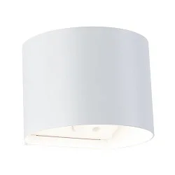LED Akku Wandleuchte NYORA UP&DOWN, rund, 2x 1W, 3000K, 330lm, IP44, weiß