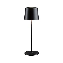 LED-Akku-Tischleuchte GILO, IP44, Up/Down, 2.8W 2700K 170lm, mit USB-C Kabel + Touch-Dimmer, dimmbar, schwarz